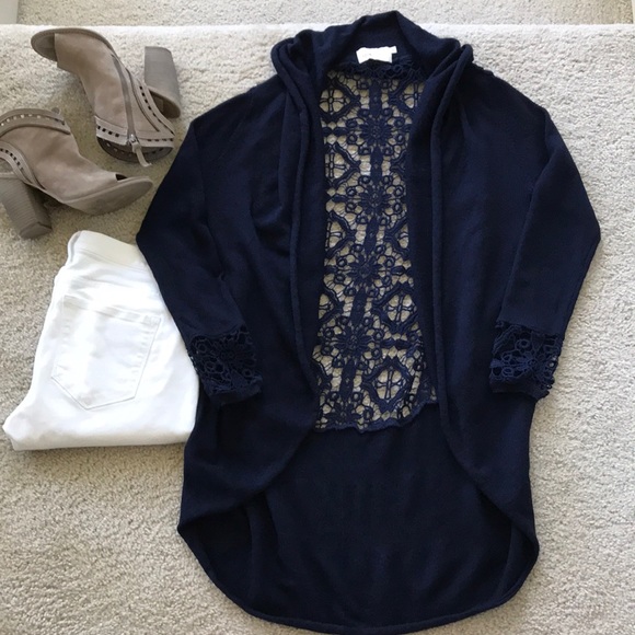 Anthropologie Sweaters - {Anthropologie} Lace Lengths Cardigan